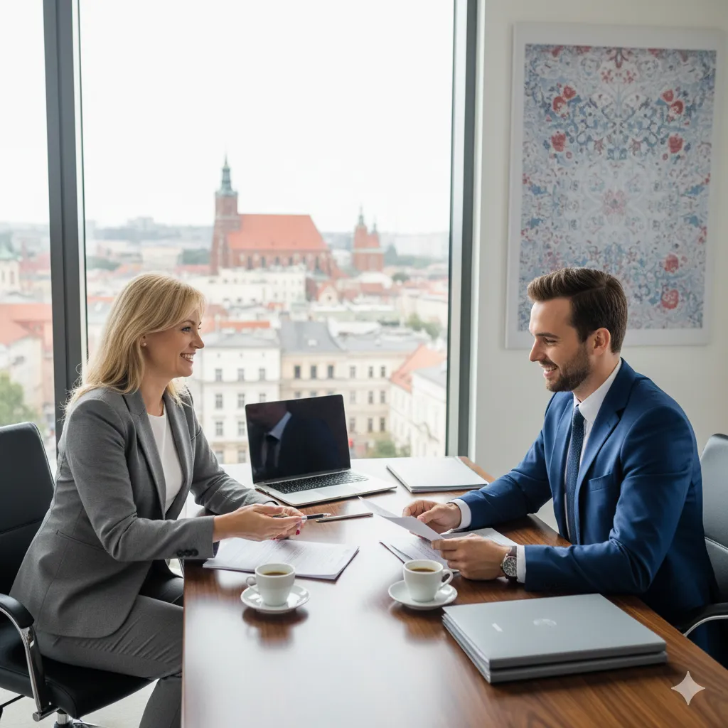 Profesjonalne spotkanie w biurze